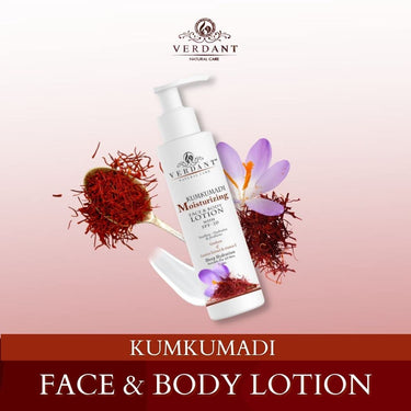 Verdant Natural Care Moisturizing Body Lotion with SPF 20 | With Kumkumadi & Licorice Extract β No Parabens, Silicones β For All Skin Types - 200 ml